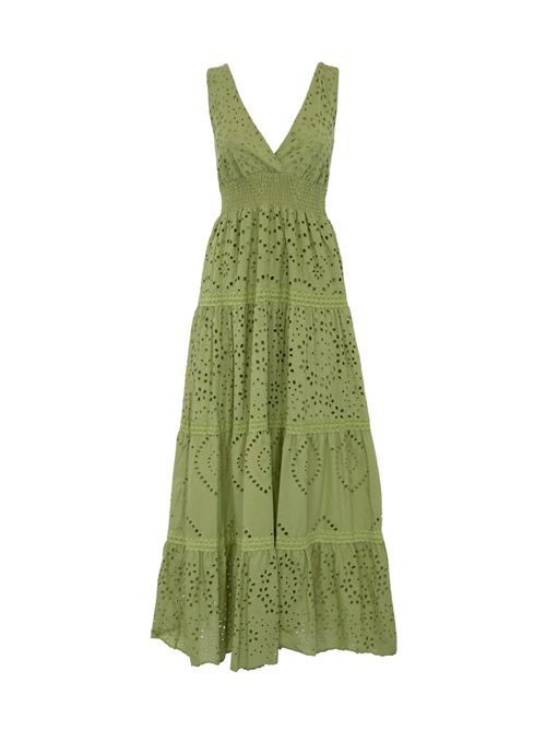 Abito Sangallo in cotone Pistacchio NO SECRETS | 251NS044PISTACCHIO